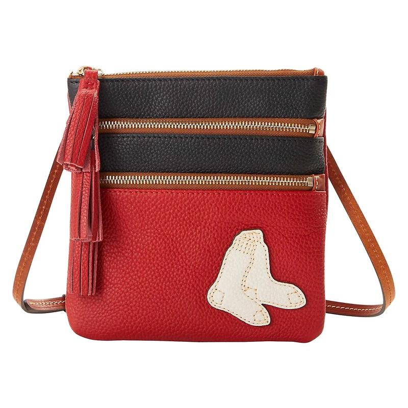 Dooney & Bourke Boston Red Sox Infield Triple Zip Crossbody Purse