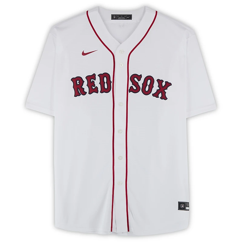 Garrett Crochet Boston Red Sox Autographed White Nike Replica Jersey