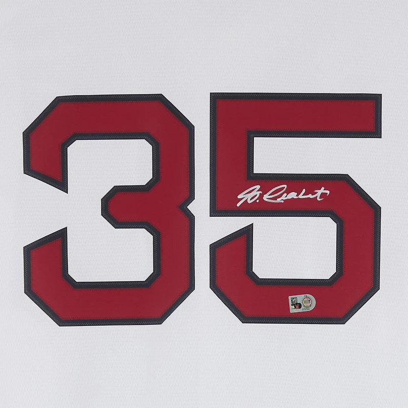 Maillot réplique blanc Nike autographié par Garrett Crochet des Red Sox de Boston