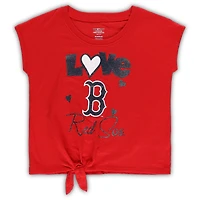 Girls Preschool Navy/Red Boston Red Sox Forever Love Tri-Blend T-Shirt & Leggings Set