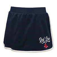 Girls Youth Navy Boston Red Sox Base Trainer Johnny Polo and Skort Set