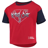 Girls Youth Red Boston Sox Bleachers T-Shirt