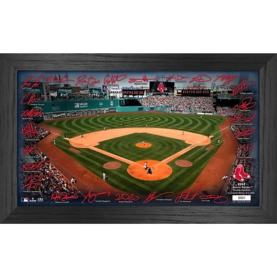 Highland Mint Boston Red Sox 12" x 20" Facsimile Signature Field - Photo encadrée