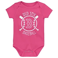 Infant Boston Red Sox Slide Home Three-Pack Bodysuit Set