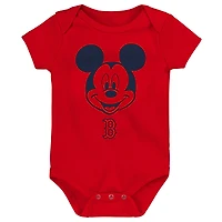 Ensemble de trois bodys l'équipe gagnante des Red Sox Boston pour bébé