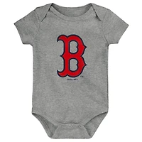 Infant Navy/Red/Gray Boston Red Sox Born To Win 3-Pack Bodysuit Set