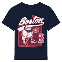 Infant Navy Boston Red Sox On the Fence T-Shirt