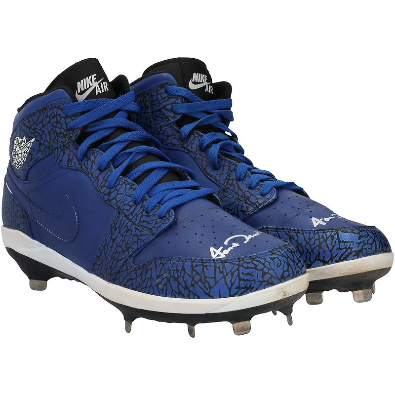 Jarren Duran Boston Red Sox Autographed Game-Used Blue Jordan Brand Cleats from the 2024 MLB Season