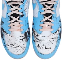 Chaussures Jordan Brand bleu clair/blanc dédicacées par Jarren Duran des Red Sox de Boston lors de la saison 2024 de la MLB