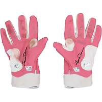 Gants de frappe roses Bruce Bolt, utilisés en match et autographiés par Jarren Duran des Red Sox de Boston lors de la saison 2025 de la MLB