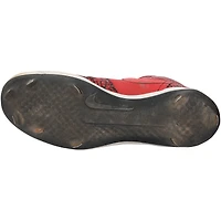 Chaussures Jordan Brand rouges dédicacées par Jarren Duran des Red Sox de Boston lors de la saison 2024 de la MLB