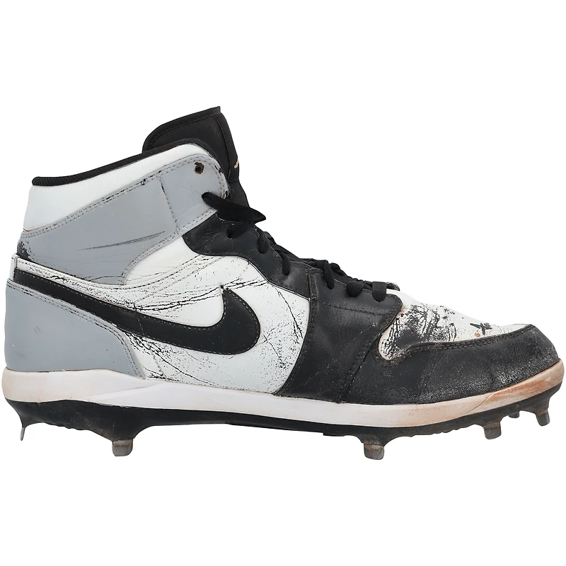 Jarren Duran Boston Red Sox Autographed Game-Used White/Black Jordan Brand Cleats from the 2024 MLB Season