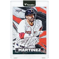 Carte J.D. Martinez Boston Red Sox 2021 Topps Fire Inferno n° 97 n° 1/1