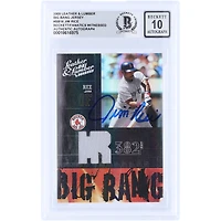 Carte de collection Jim Rice (Red Sox de Boston) autographiée, édition limitée Donruss Leather & Lumber Big Bang GU Relic 2005, numéro BB-16, numérotée sur 250, authentifiée par Beckett Fanatics Witnessed.