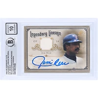 Jim Rice Boston Red Sox Autographed 2005 Upper Deck SP Legendary Cuts Legendary Lineage Relic Gold #LE-JR #/75 Beckett Fanatics Witnessed Authenticated 10 Card