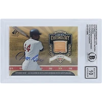 Jim Rice Boston Red Sox Autographed 2006 Upper Deck SP Legendary Cuts Baseball Chronology Relic #BC-RI Beckett Fanatics Witnessed Authenticated 10 Card