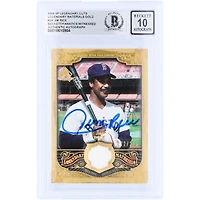 Carte autographiée de Jim Rice (Red Sox de Boston), 2006, Upper Deck SP Legendary Cuts Legendary Materials Relic Gold #LM-JR #/225, authentifiée par Beckett Fanatics Witnessed.