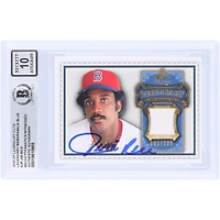 Carte autographiée de Jim Rice (Red Sox de Boston), 2009, Upper Deck SP Legendary Cuts, Legendary Memorabilia, relique bleue GU #LM-JR #/100, authentifiée par Beckett Fanatics Witnessed (10 cartes).
