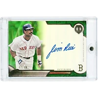 Jim Rice Boston Red Sox Autographed 2016 Topps Tribute Green #TA-JRI #47/99 Card