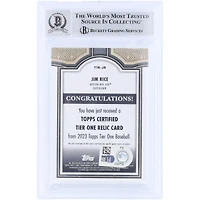 Jim Rice Boston Red Sox Autographed 2023 Topps Tier One GU Relic #T1R-JR #/400 Beckett Fanatics Witnessed Authenticated 10 Card