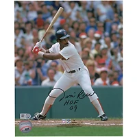 Photo dédicacée de Jim Rice (Red Sox de Boston) en position de frappe (8 x 10 pouces) avec inscription « HOF 09 ».