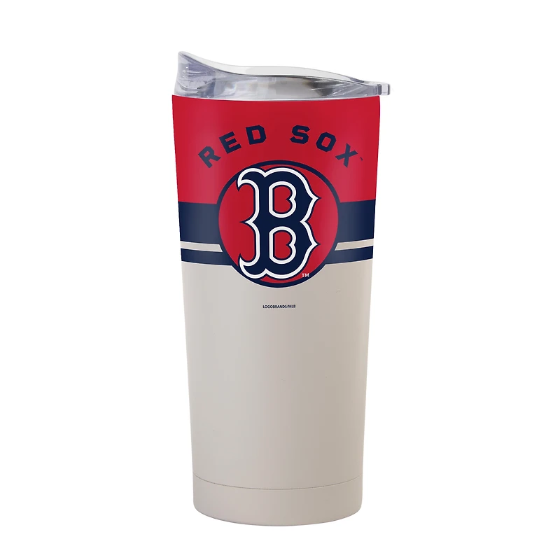 Gobelet isotherme Logo Brands Boston Red Sox 20 oz Horizon à revêtement en poudre