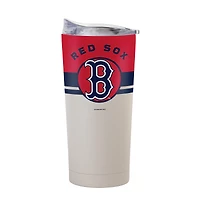 Gobelet isotherme Logo Brands Boston Red Sox 20 oz Horizon à revêtement en poudre