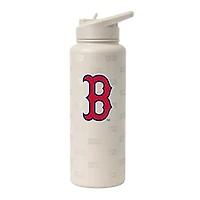Bouteille de 1 litre (34 oz) Logo Brands Boston Red Sox Sand Ghost Quencher