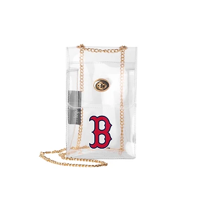 Logo Brands Boston Red Sox Clear Essential Crossbody Purse