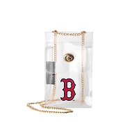 Logo Brands Boston Red Sox Clear Essential Crossbody Purse