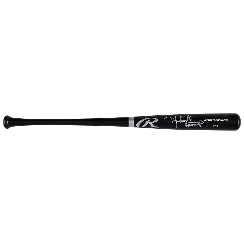 Batte de baseball Rawlings Pro noire autographiée par Manny Ramirez des Red Sox de Boston avec l'inscription « 04 WS MVP »