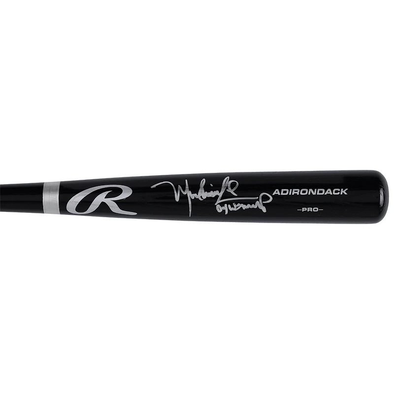 Batte de baseball Rawlings Pro noire autographiée par Manny Ramirez des Red Sox de Boston avec l'inscription « 04 WS MVP »