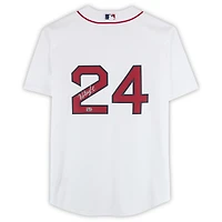 Maillot Nike blanc dédicacé par Manny Ramirez des Red Sox de Boston