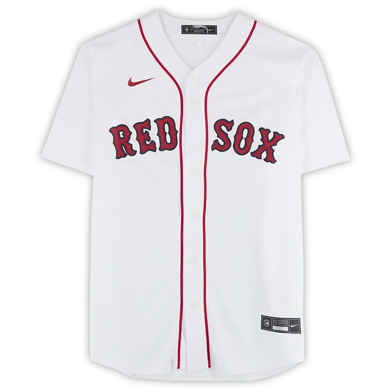 Maillot Nike blanc dédicacé par Manny Ramirez des Red Sox de Boston