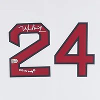 Maillot Nike blanc dédicacé par Manny Ramirez des Red Sox de Boston avec inscription « 04 WS MVP »