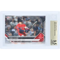 Carte recrue n° 266 authentifiée BGS 9.5 de Marcelo Mayer, Boston Red Sox, 2025 Topps Now : 1er circuit en carrière au Yankee Stadium