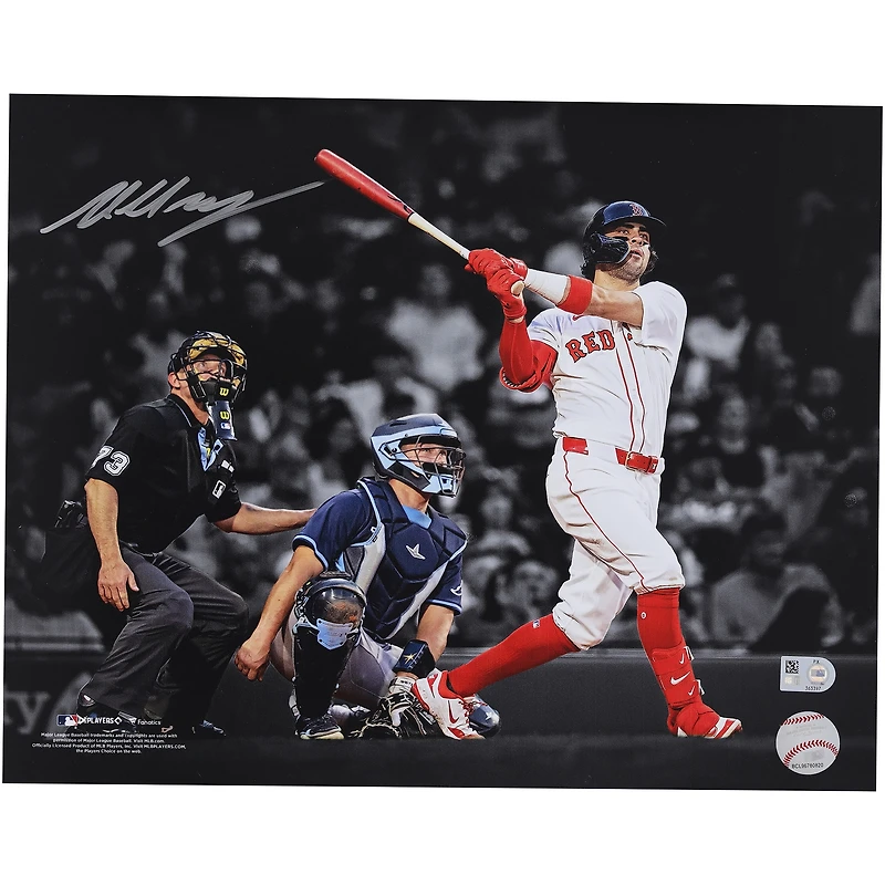 Marcelo Mayer Boston Red Sox Autographed 11" x 14" Home Run Spotlight Photograph
