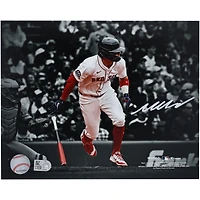 Marcelo Mayer, Boston Red Sox, autographié 8" x 10" Premier hit de la MLB Photo vedette