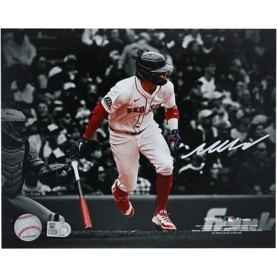Marcelo Mayer, Boston Red Sox, autographié 8" x 10" Premier hit de la MLB Photo vedette