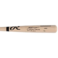 Marcelo Mayer Boston Red Sox Blonde Rawlings Pro Bat autographiée avec plusieurs inscriptions Édition limitée à 10 exemplaires