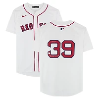 Maillot blanc Nike Limited autographié par Marcelo Mayer des Red Sox de Boston avec inscription « Débuts en MLB le 24/05/25 ».
