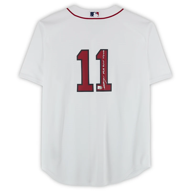 Marcelo Mayer Boston Red Sox Autographed White Nike Replica Jersey with "MLB Debut 5/24/25" Inscription