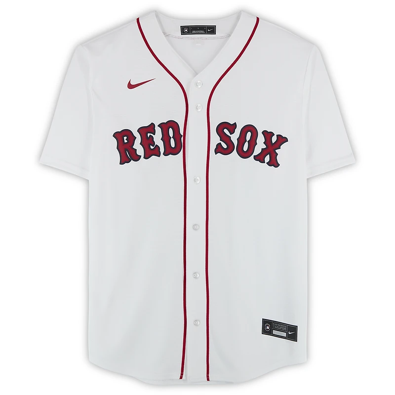 Marcelo Mayer Boston Red Sox Autographed White Nike Replica Jersey with "MLB Debut 5/24/25" Inscription