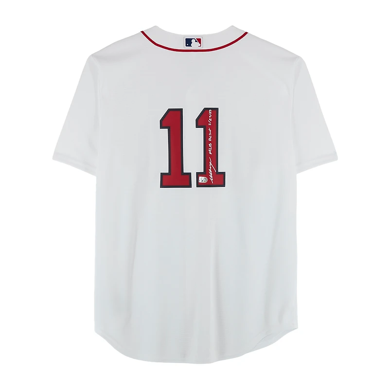 Marcelo Mayer Boston Red Sox Autographed White Nike Replica Jersey with "MLB Debut 5/24/25" Inscription
