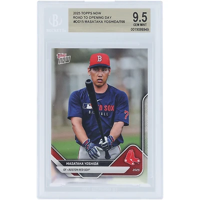 Masataka Yoshida Boston Red Sox 2025 Topps Now Road to Opening Day #OD-15 BGS Authenticated 9.5 Card