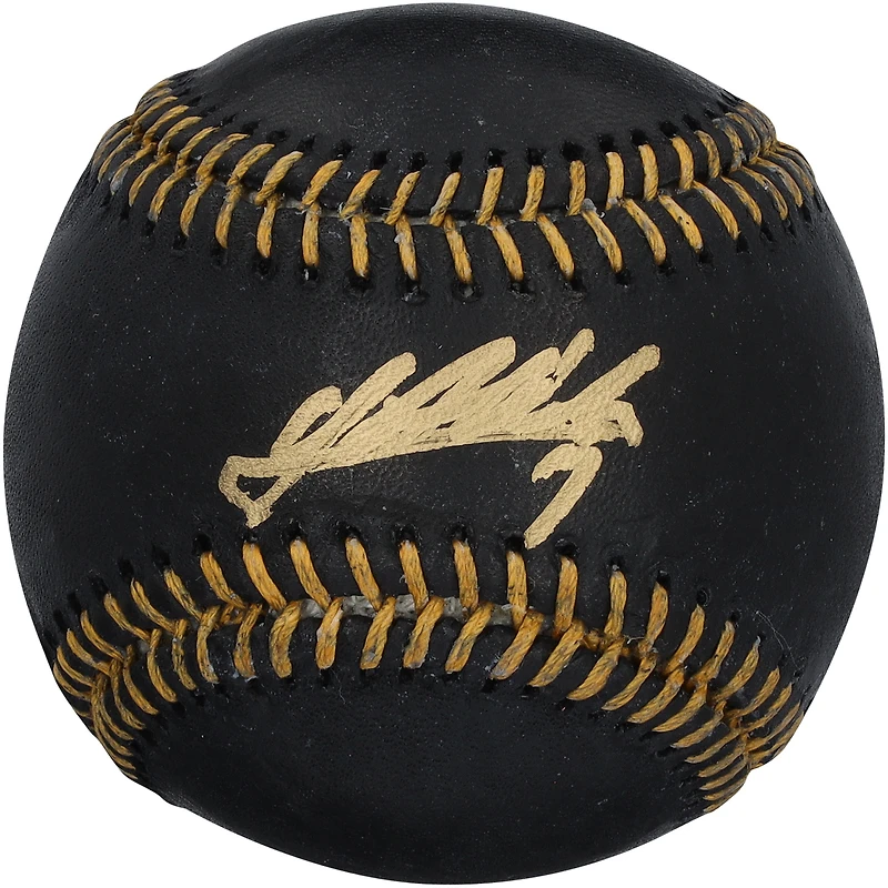 Balle de baseball en cuir noir autographiée par Masataka Yoshida des Red Sox de Boston