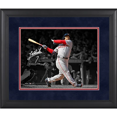 Masataka Yoshida Boston Red Sox Fac-similé Signature Encadré 11" x 14 " Photographie Spotlight