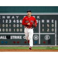 Photographie de course non signée Masataka Yoshida, maillot rouge des Red Sox Boston