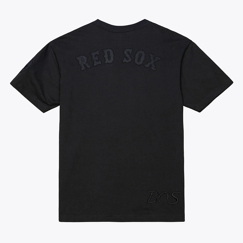 Men Mitchell & Ness Black Boston Red Sox Cooperstown Collection Phantom T-Shirt