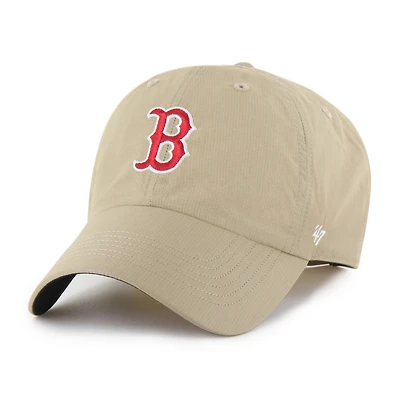 Men's '47  Khaki Boston Red Sox Performance Clean Up Adjustable Hat